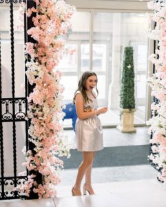 bat mitzvah entryway of Admiral Room